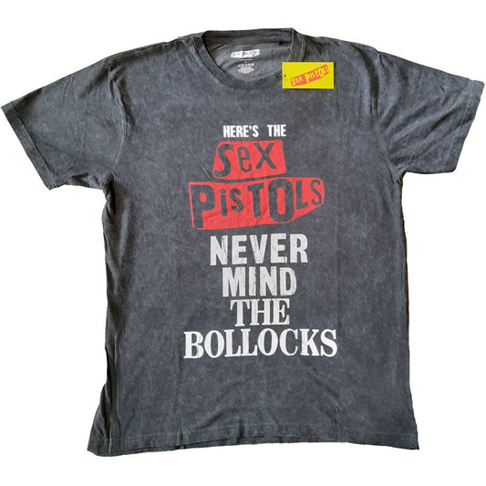THE SEX PISTOLS UNISEX T-SHIRT: NMTB DISTRESSED (DIP-DYE)