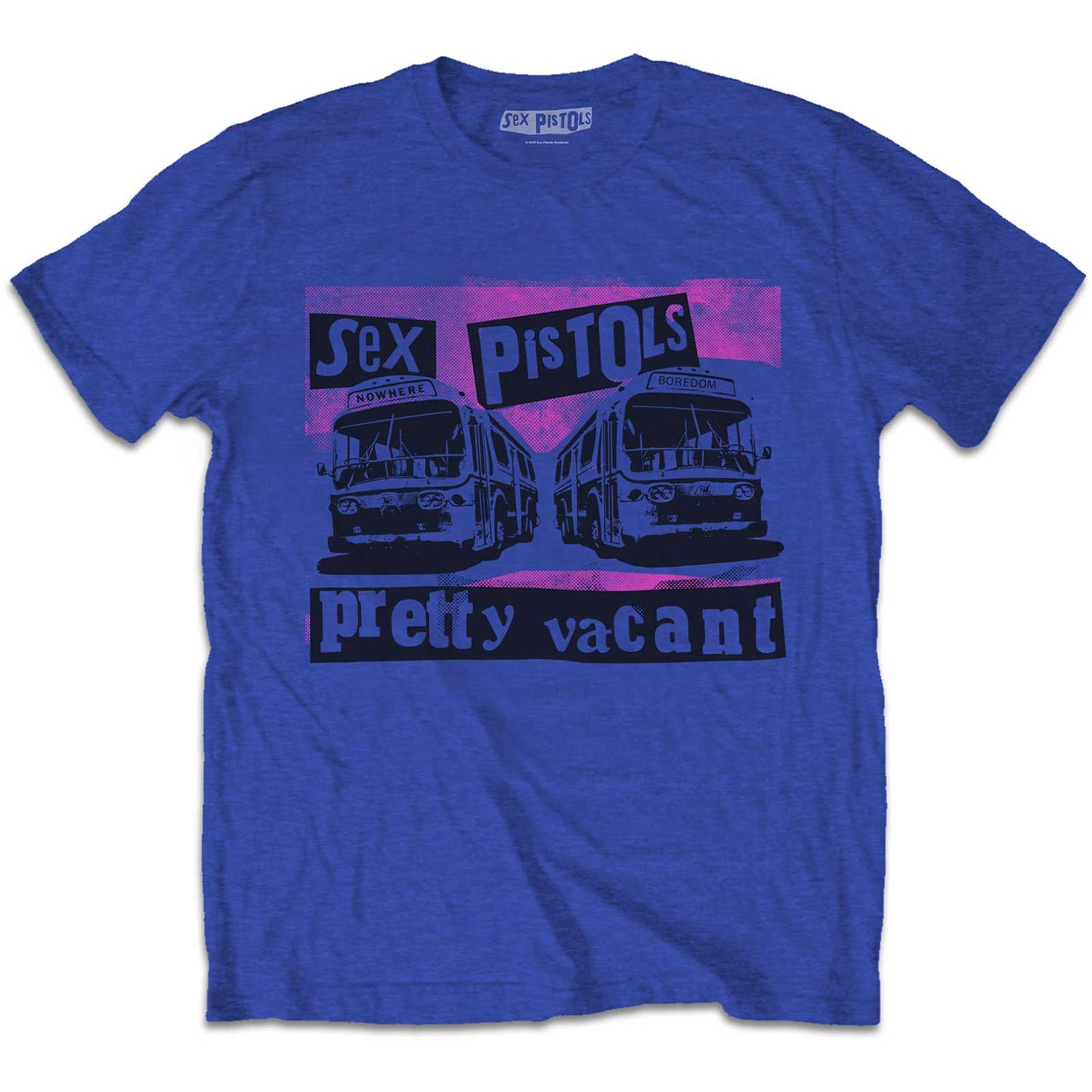 THE SEX PISTOLS UNISEX T-SHIRT: PRETTY VACANT COACHES