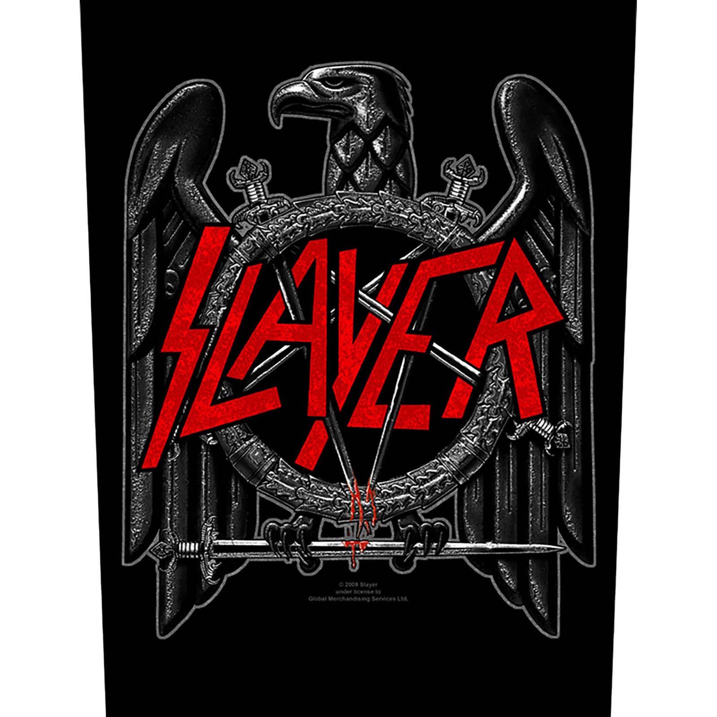 SLAYER BACK PATCH: BLACK EAGLE