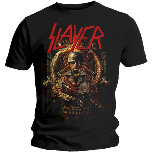 SLAYER UNISEX T-SHIRT: HARD COVER COMIC BOOK