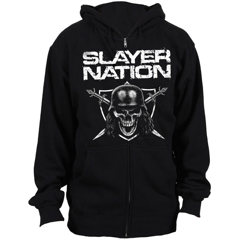 SLAYER UNISEX ZIPPED HOODIE: SLAYER NATION