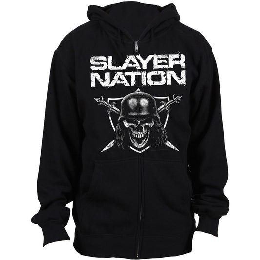 SLAYER UNISEX ZIPPED HOODIE: SLAYER NATION