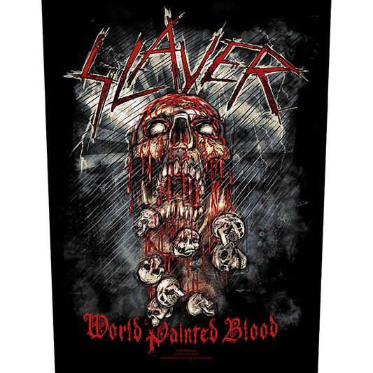 SLAYER BACK PATCH: WORLD PAINTED BLOOD