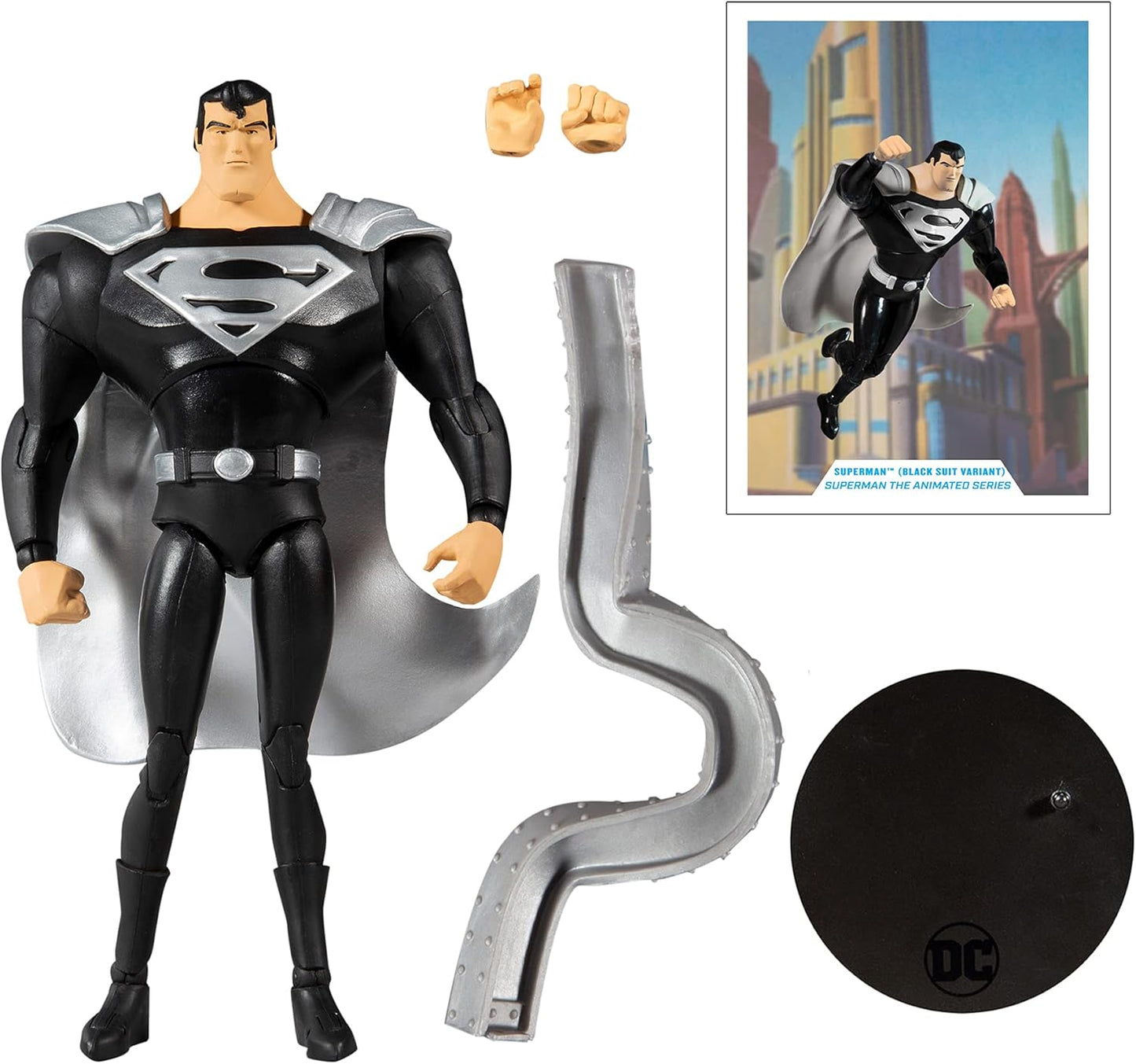 Superman McFarlane Black Suit Variant Action Figure