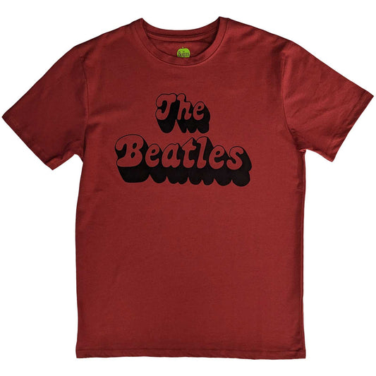The Beatles Text Logo Shadow Unisex T-Shirt