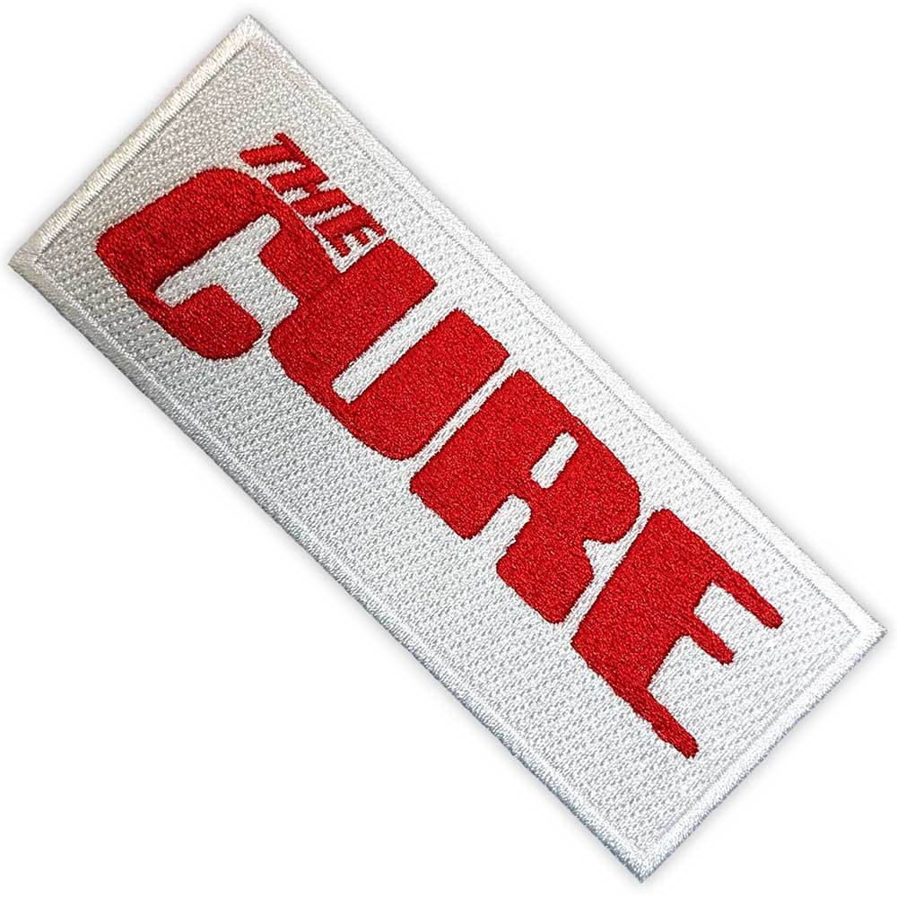 The Cure Woven Patch: Red Logo