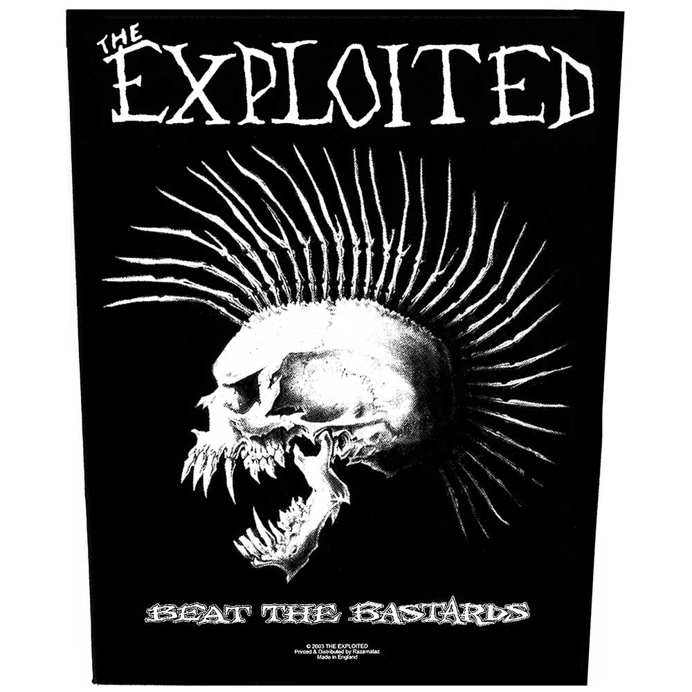 THE EXPLOITED BACK PATCH: BEAT THE BASTARDS