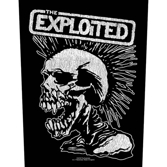 THE EXPLOITED BACK PATCH: VINTAGE SKULL