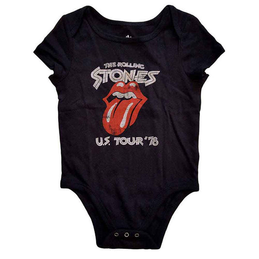 The Rolling Stones  Us Tour 78 Kids Baby Grow