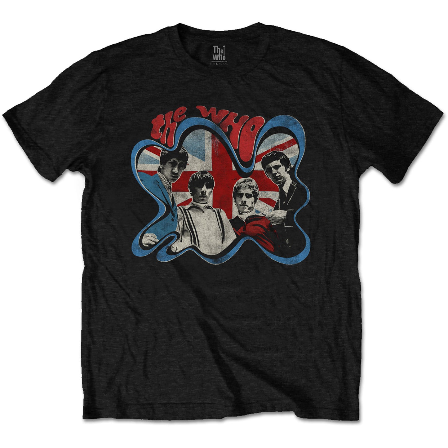 THE WHO UNISEX T-SHIRT: GROOVY BORDER