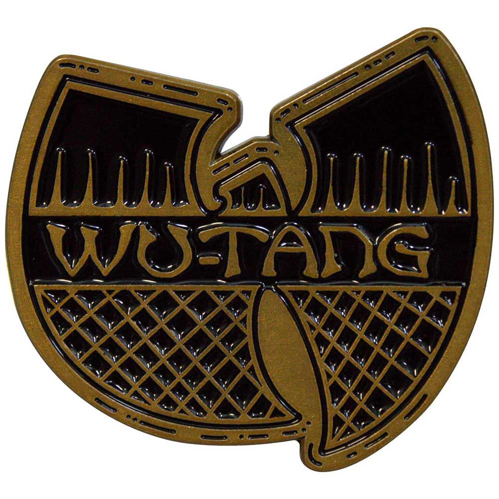 Wu-Tang Clan Black a Gold Logo Pin Badge