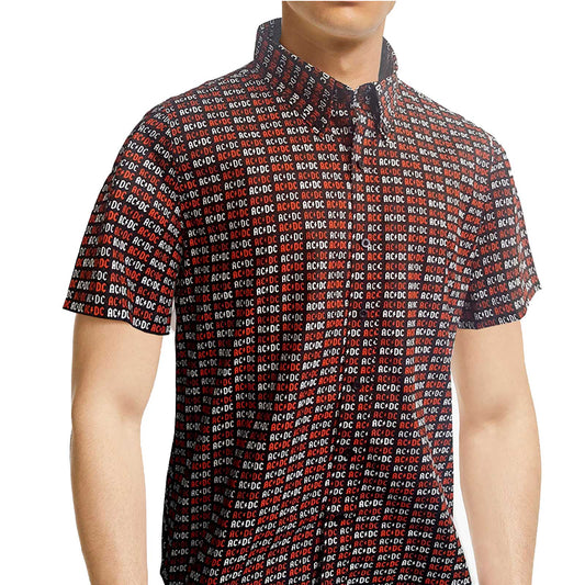 AC/DC UNISEX CASUAL SHIRT: LOGO