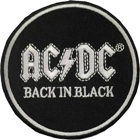 ACDC Back in Black Patch