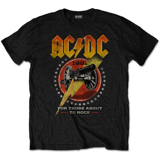 AC/DC UNISEX T-SHIRT: FOR THOSE ABOUT TO ROCK 81
