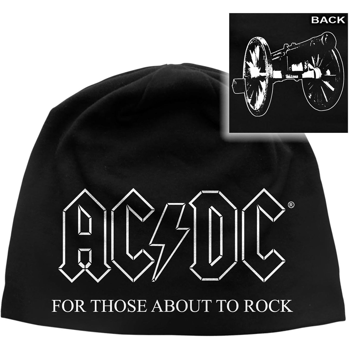 AC/DC UNISEX BEANIE HAT: FOR THOSE ABOUT TO ROCK