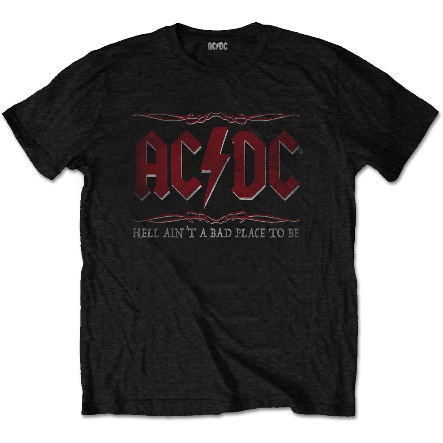 AC/DC UNISEX T-SHIRT: HELL AIN'T A BAD PLACE