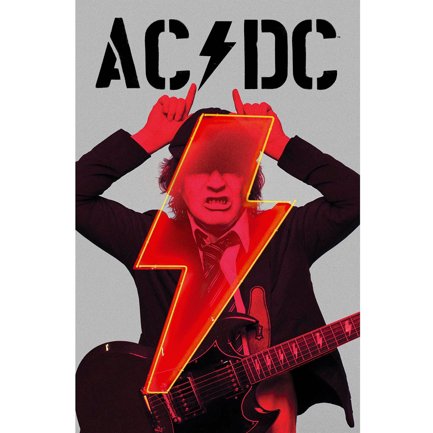 AC/DC TEXTILE POSTER: PWR-UP ANGUS
