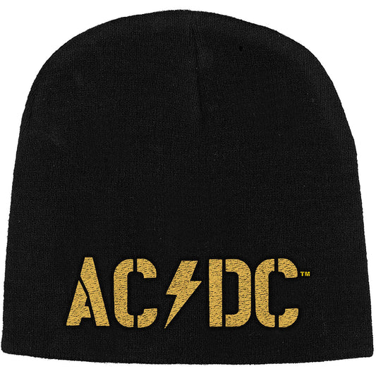 AC/DC UNISEX BEANIE HAT: PWR-UP BAND LOGO