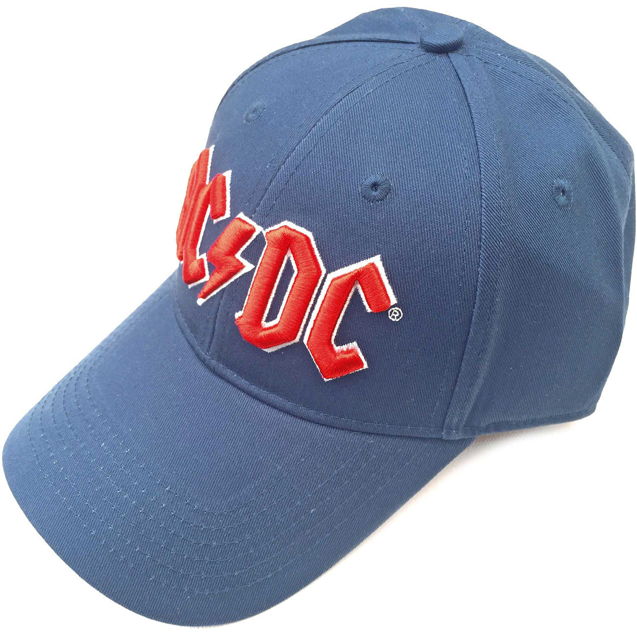 AC/DC UNISEX BASEBALL CAP: RED LOGO