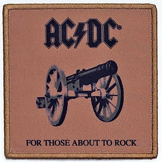 ACDC STANDARD PATCH: FOR THOSE ABOUT TO ROCK