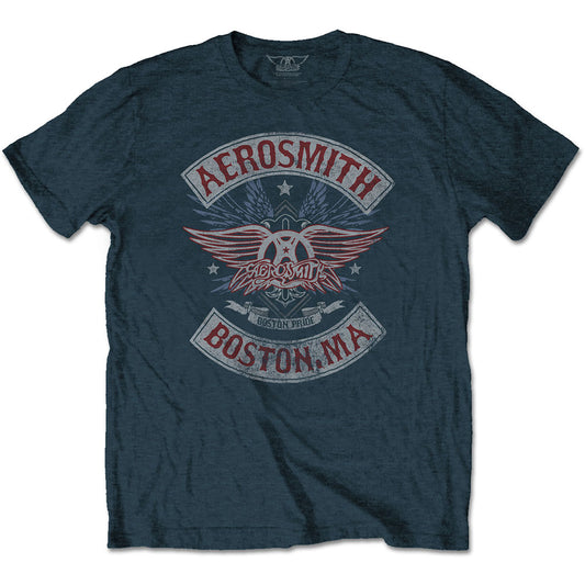 AEROSMITH UNISEX T-SHIRT: BOSTON PRIDE