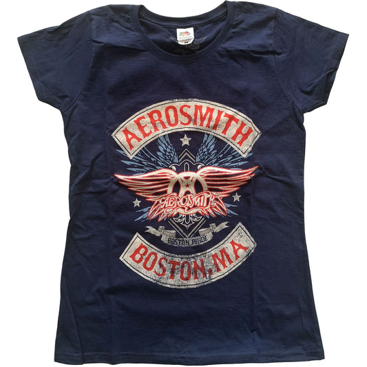 AEROSMITH LADIES T-SHIRT: BOSTON PRIDE