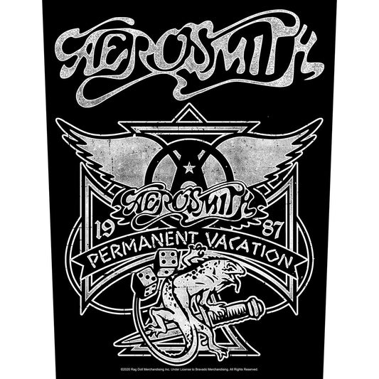 AEROSMITH BACK PATCH: PERMANENT VACATION