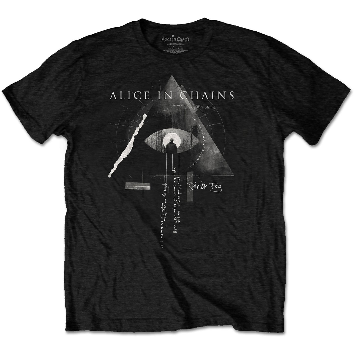 ALICE IN CHAINS UNISEX T-SHIRT: FOG MOUNTAIN (BACK PRINT)