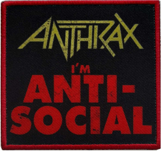 ANTHRAX STANDARD PATCH: ANTI-SOCIAL