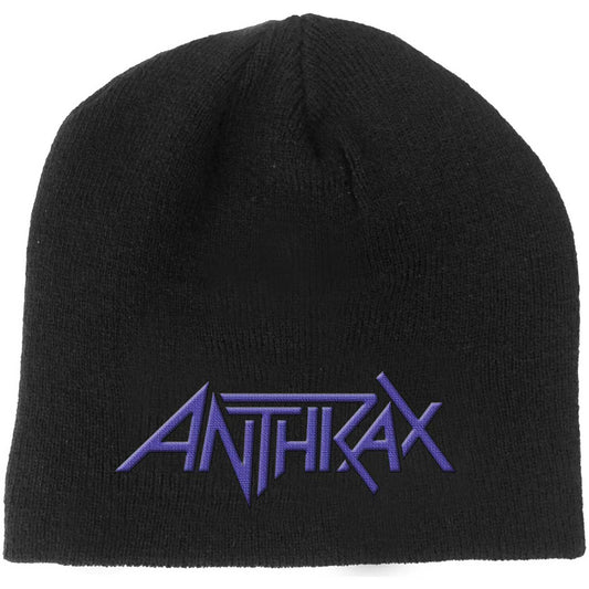 ANTHRAX UNISEX BEANIE HAT: LOGO