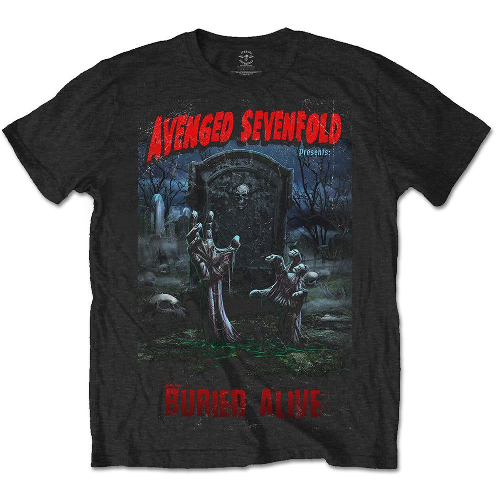 AVENGED SEVENFOLD UNISEX T-SHIRT: BURIED ALIVE TOUR 2012