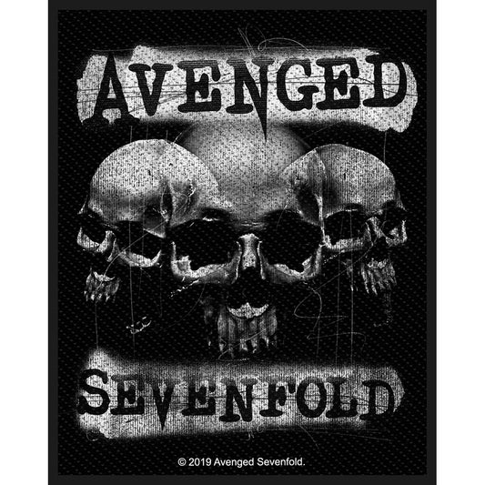 AVENGED SEVENFOLD STANDARD PATCH: 3 SKULLS