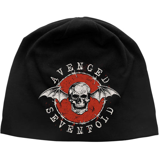 AVENGED SEVENFOLD UNISEX BEANIE HAT: DISTRESSED BAT