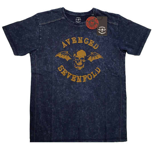 AVENGED SEVENFOLD UNISEX T-SHIRT: LOGO (SNOW WASH)