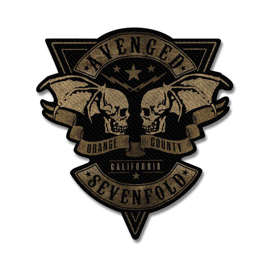 AVENGED SEVENFOLD STANDARD PATCH: ORANGE COUNTY CUT-OUT