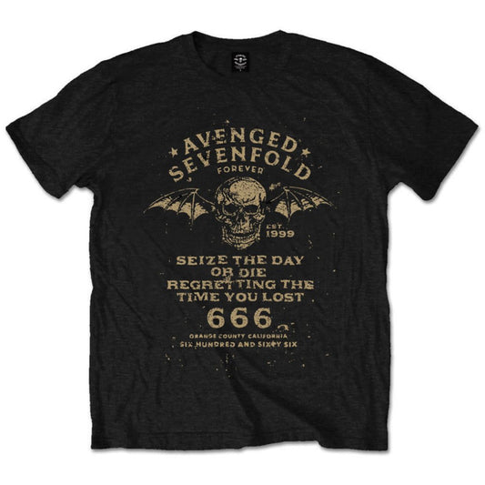 AVENGED SEVENFOLD UNISEX T-SHIRT: SEIZE THE DAY