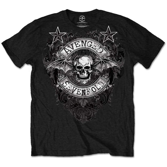 AVENGED SEVENFOLD UNISEX T-SHIRT: STARS FLOURISH