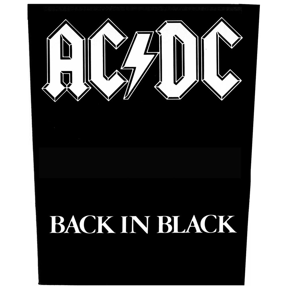 ACDC BACK PATCH: BACK IN BLACK