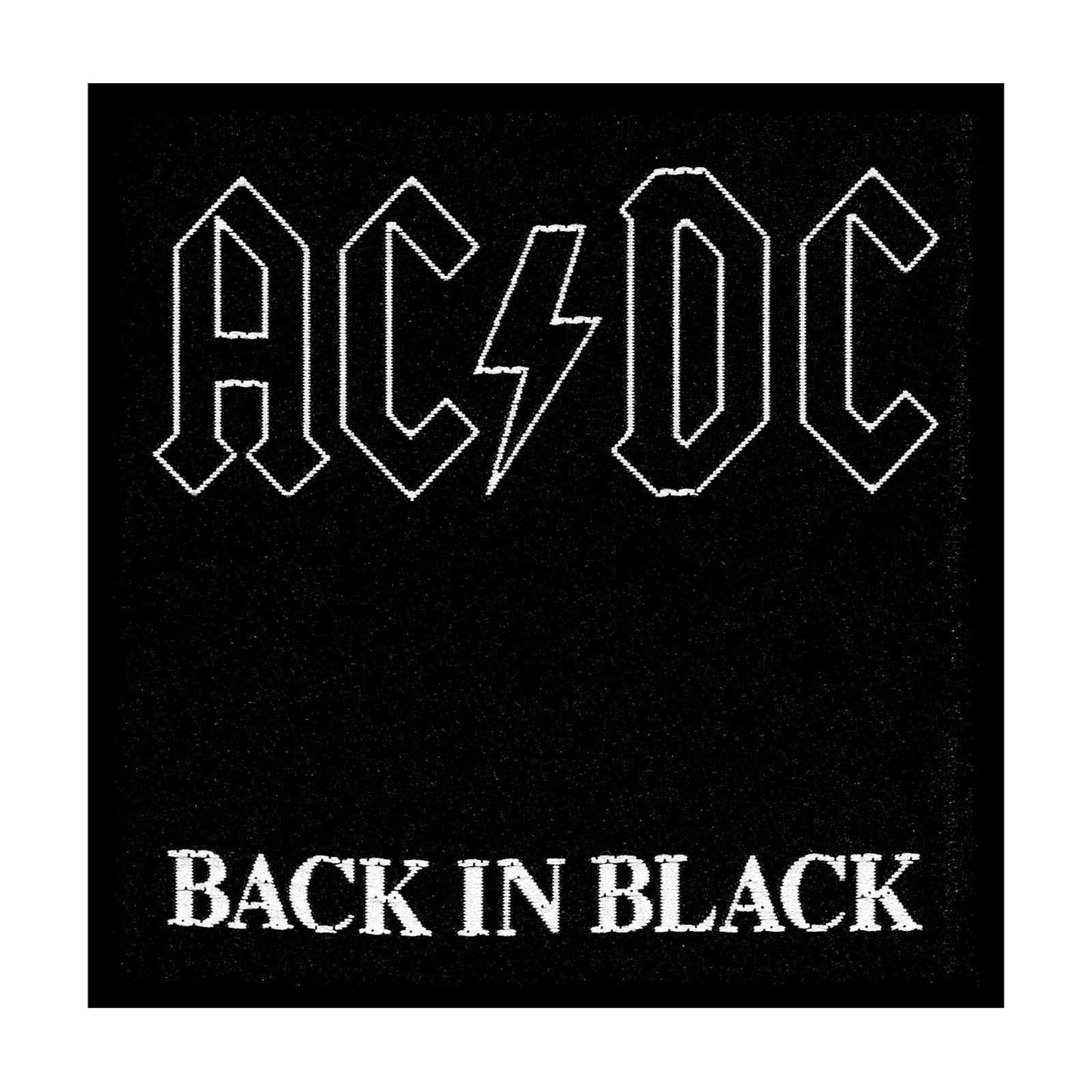 ACDC STANDARD PATCH: BACK IN BLACK