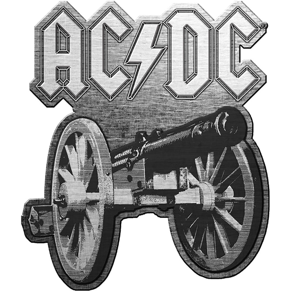 AC/DC PIN BADGE: FOR THOSE ABOUT TO ROCK