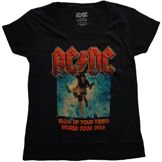 AC/DC LADIES T-SHIRT: BLOW UP YOUR VIDEO