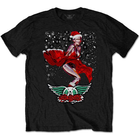 AEROSMITH UNISEX T-SHIRT: ROBO SANTA