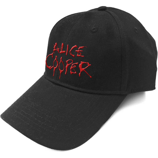 ALICE COOPER UNISEX BASEBALL CAP: DRIPPING LOGO