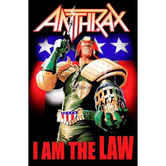 Anthrax I Am The Law Textile Poster