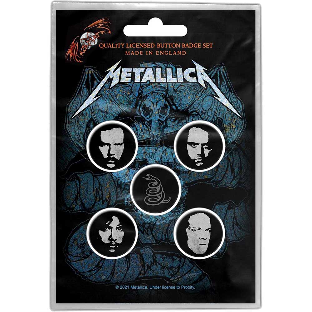 METALLICA BUTTON BADGE PACK: WHEREVER I MAY ROAM