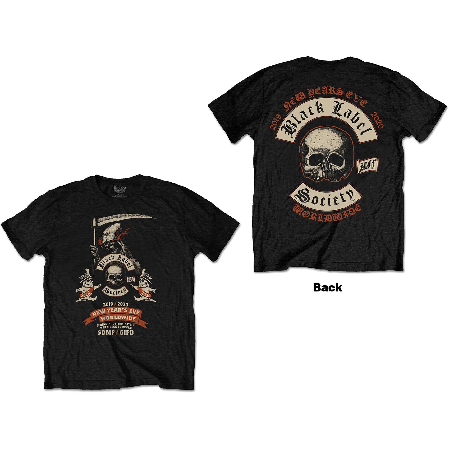 BLACK LABEL SOCIETY UNISEX T-SHIRT: NEW YEARS EVE