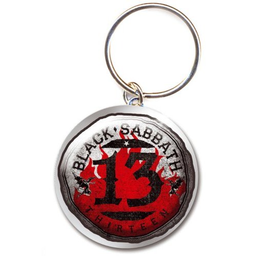 BLACK SABBATH KEYCHAIN: 13 FLAME CIRCLE