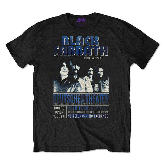 BLACK SABBATH UNISEX T-SHIRT: DEUTSCHES '73