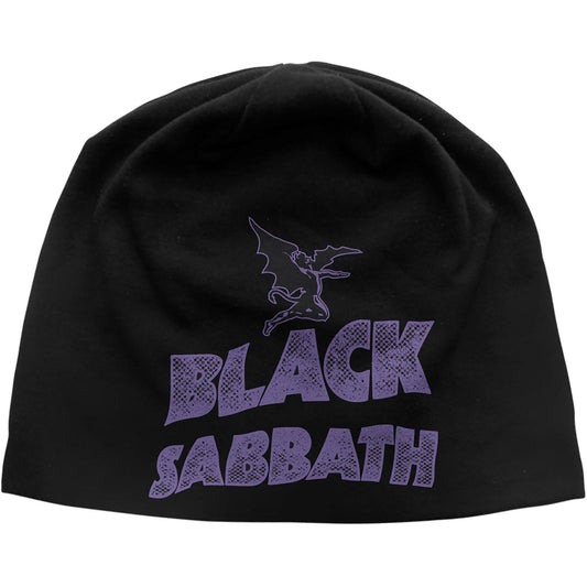 BLACK SABBATH UNISEX BEANIE HAT: LOGO & DEVIL