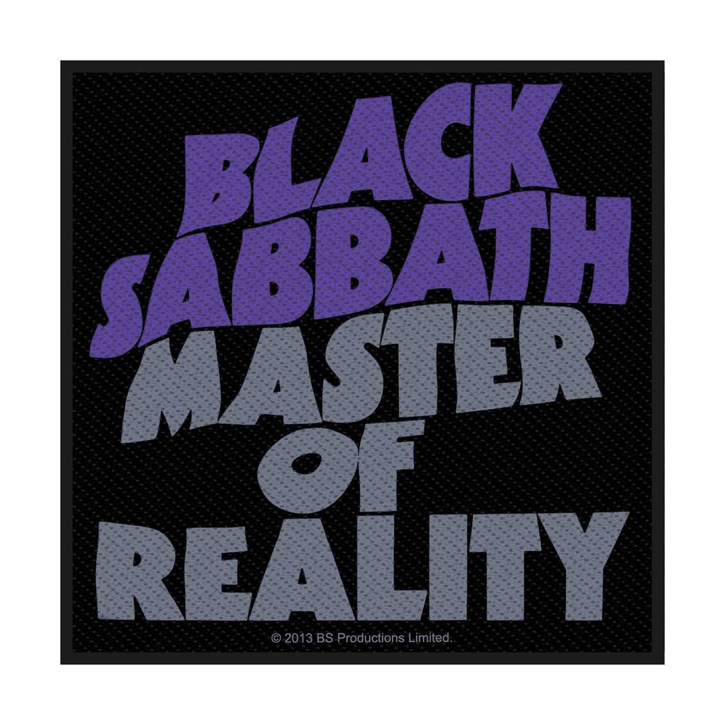 BLACK SABBATH STANDARD PATCH: MASTER OF REALITY
